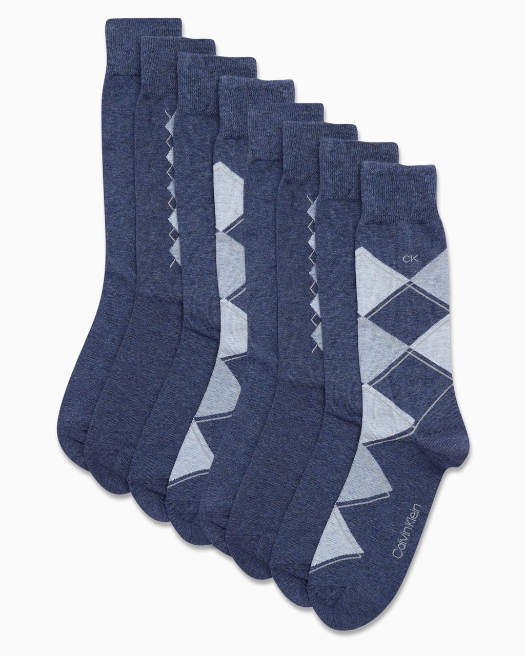 Mens Dress Socks - 8 Pack Breathable Cotton Blend Work Crew Socks for Men for Casual Business & Formal Wear