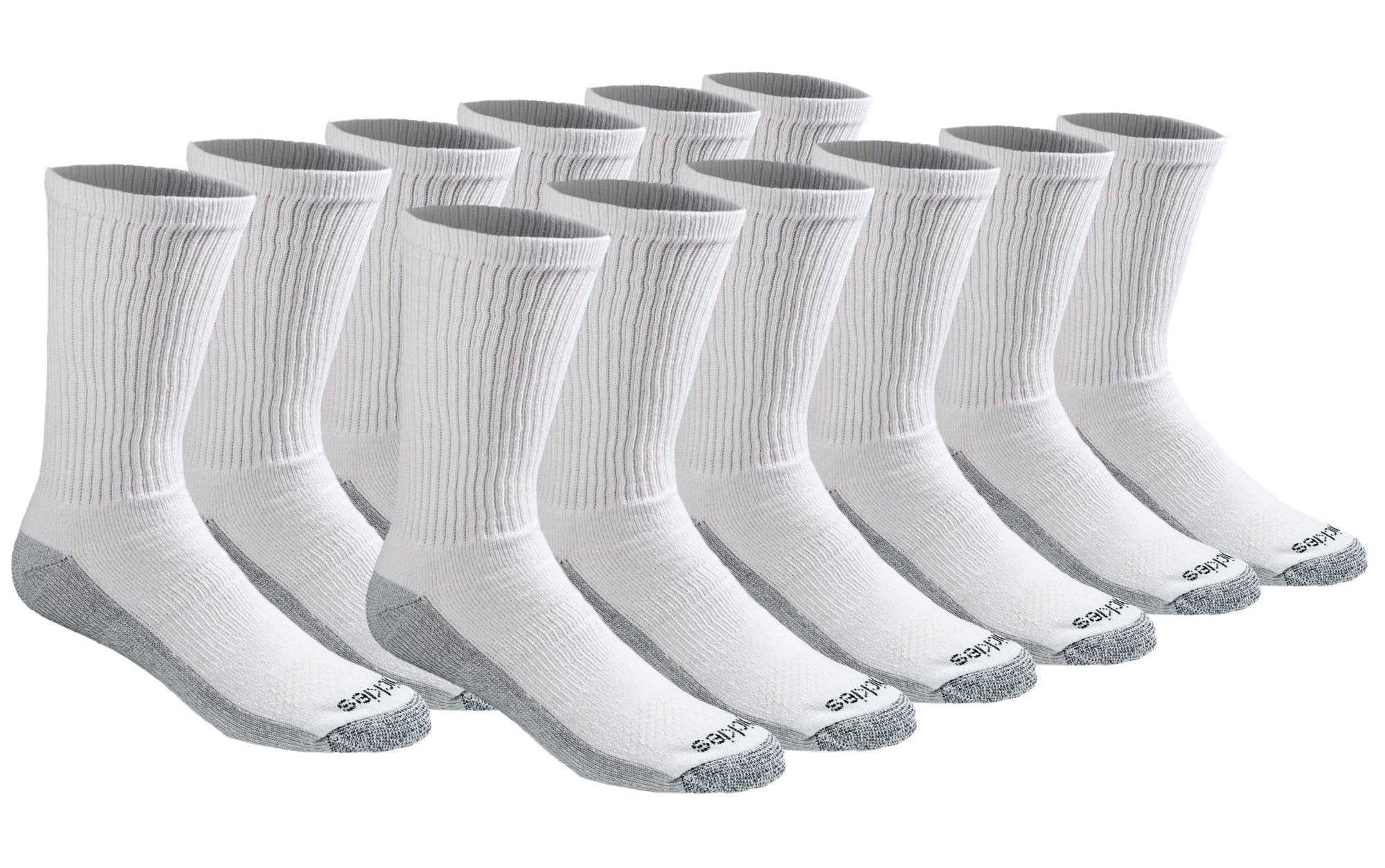 Men's Dri-tech Original Moisture Control Crew Socks, Available in M-xxl (6, 12, 18 Pairs)