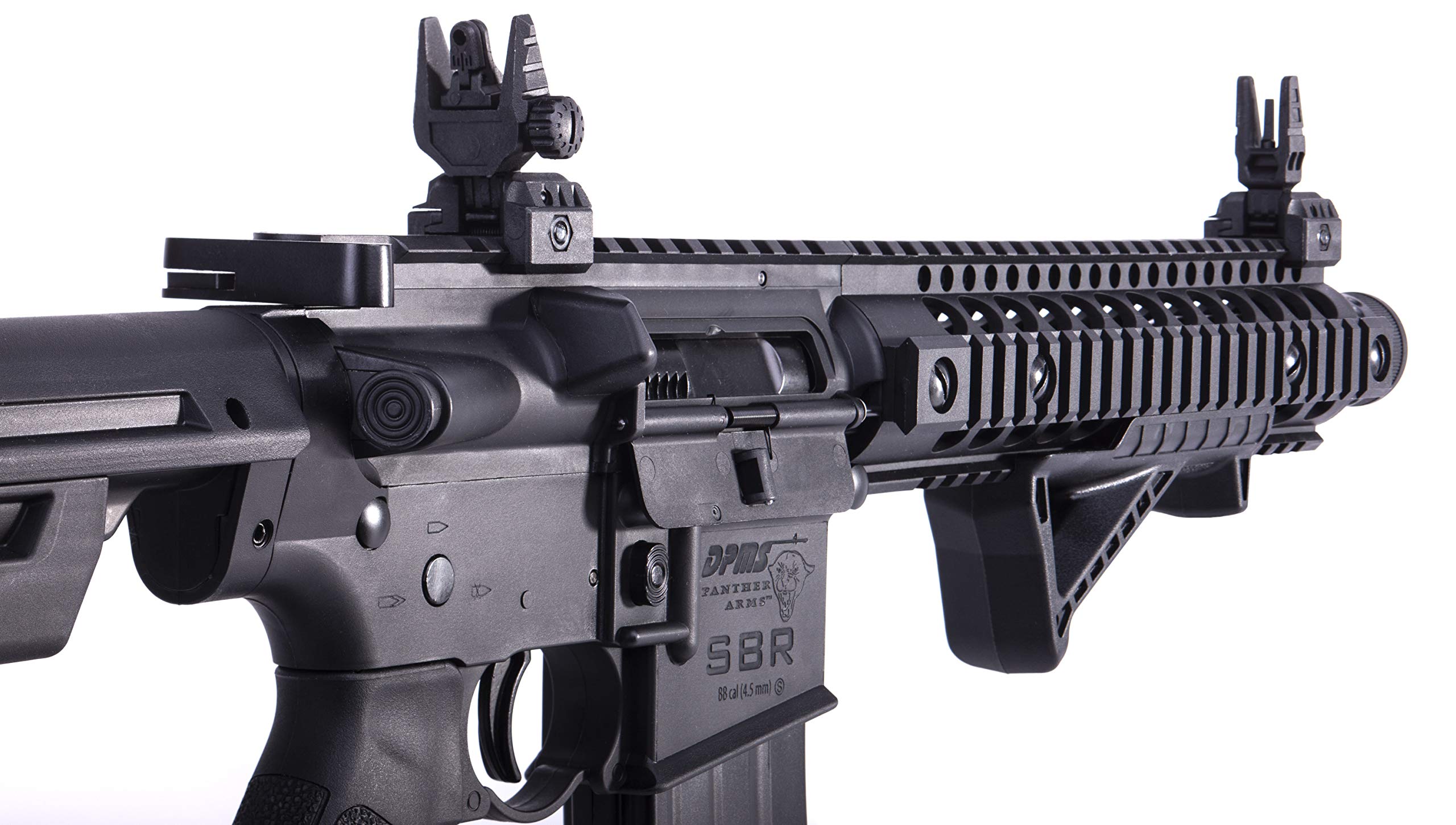 DPMS Full Auto SBR CO2-Powered BB Air Gun with Dual Action Capability