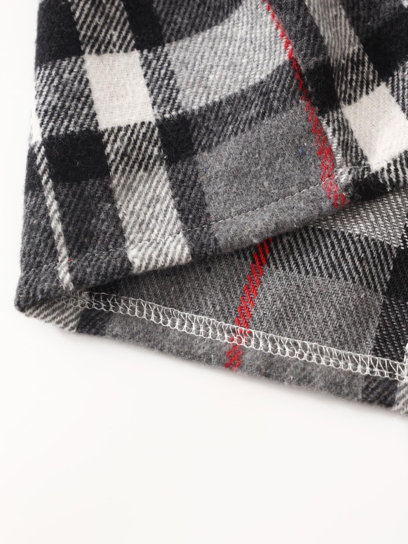 2Pcs Kids Boys Flannel Plaid Shirt Tops Pants Set Hoodie Sweatsuit for Fall Winter Spring Outfits 4-12 Years