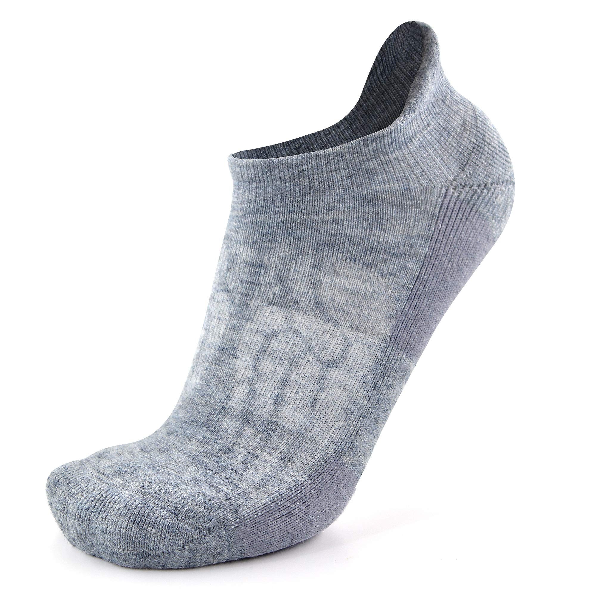 Merino Wool Compression Support Ankle Running Hiking Socks for Men Women, Soft Thick Cushion Tab Socks 3/6 Pairs