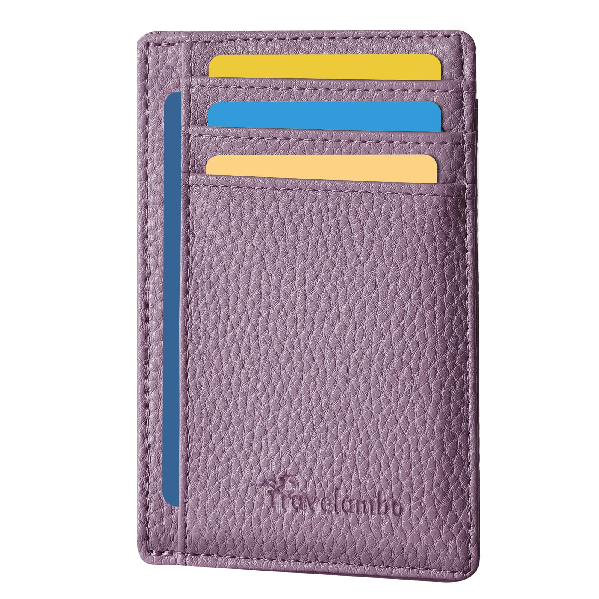 Slim Wallet Front Pocket Minimalist Leather RFID Blocking Medium Size