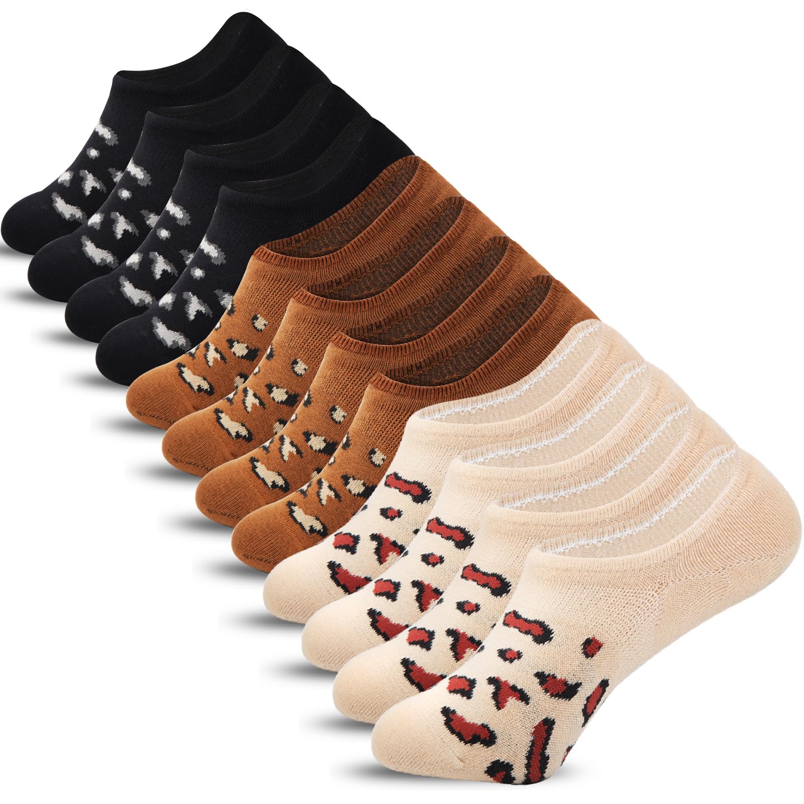 No Show Socks Women & Men Low Cut Ankle Short Anti-slid Athletic Running Casual Invisible Liner Socks