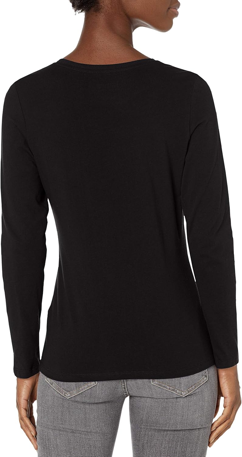 Women's Originals Long Sleeve Cotton T-Shirt, Lightweight Crewneck Tee, Modern Fit