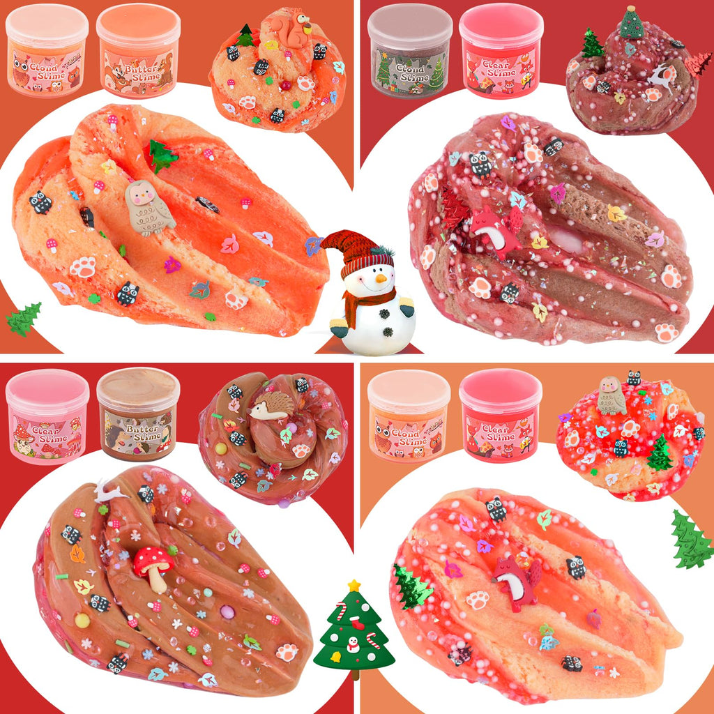 6 Pack Slimes, Pink Slime Kids, Cloud Slime kit for Girls Ages 8-12, Toys for Girls and Boys, for Kids Slime Set Party kit Goodie Bag Stuffers, 4 5 6 7 8 9 10 Year Old Girl Birthday Gift Cute Stuff