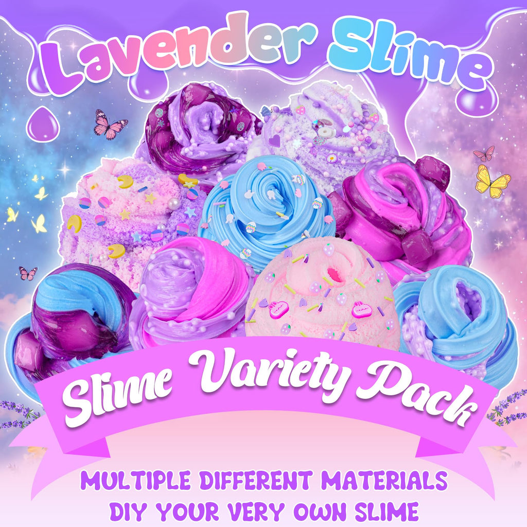 6 Pack Slimes, Pink Slime Kids, Cloud Slime kit for Girls Ages 8-12, Toys for Girls and Boys, for Kids Slime Set Party kit Goodie Bag Stuffers, 4 5 6 7 8 9 10 Year Old Girl Birthday Gift Cute Stuff