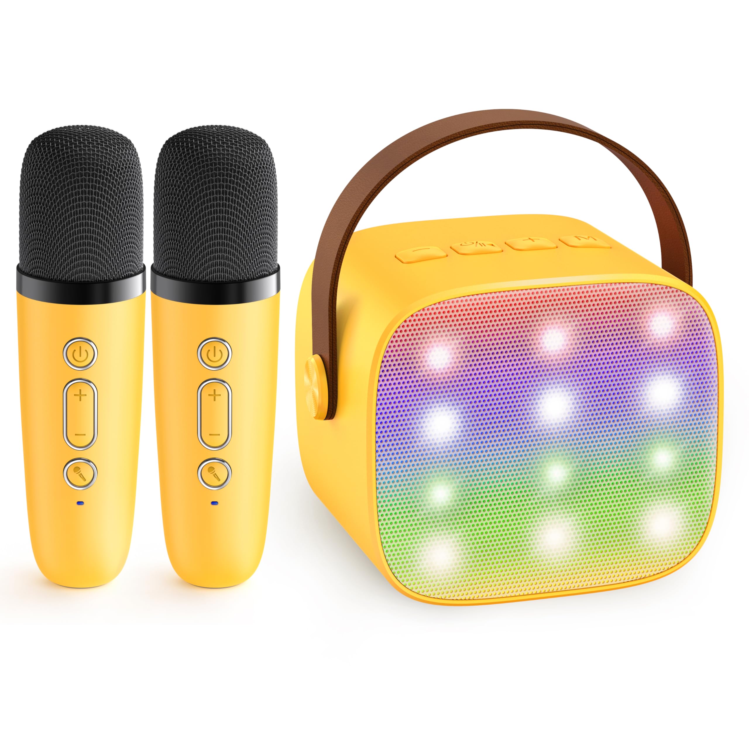 YLL Karaoke Machine for Kids, Portable Mini Speaker with 2 Wireless Microphones, TOP Kids Gifts for Girls Ages 3, 4, 5, 6, 7, 8, 9, 10+ Years Old, 4-12th Birthday Singing Present Toy Party (Purple)