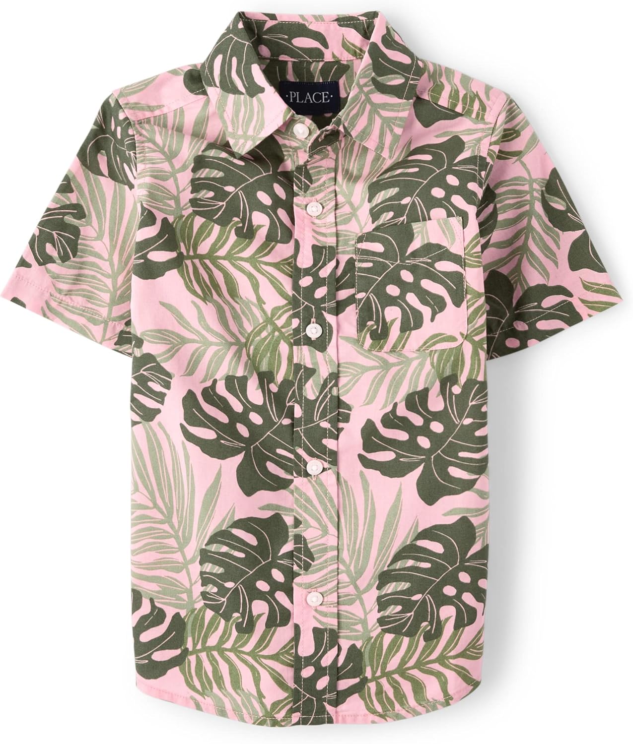 The Children's Place boys Short Sleeve Button Up Shirt