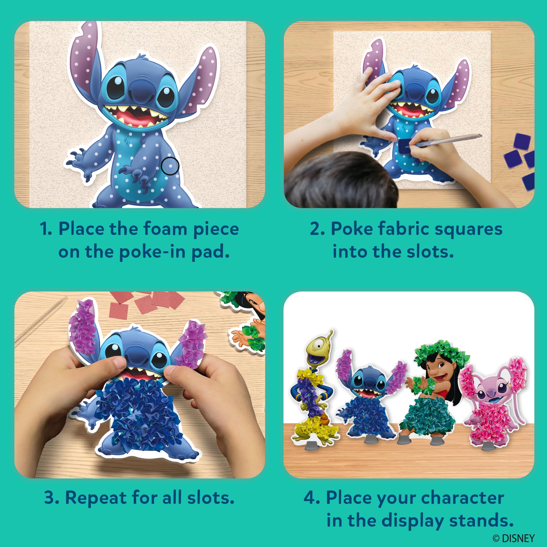Skillmatics Poke-in Art - Magical Princesses, Mess-Free Fun for Kids, DIY Wood Craft Kits, Creative Activity, Gifts for Girls & Boys Ages 4, 5, 6, 7, 8, 9