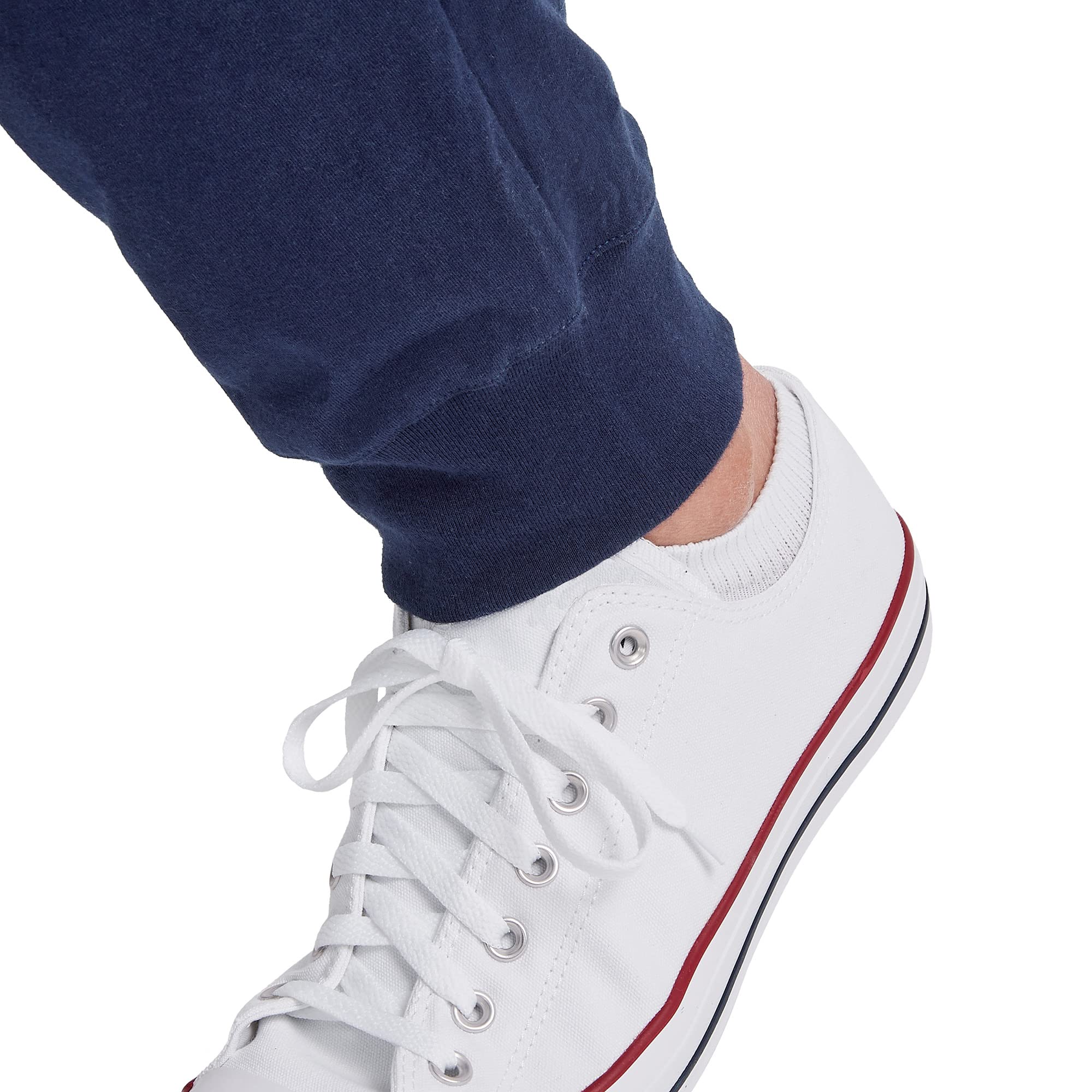 Men's Lightweight Cotton Jersey Cuffed Jogger Sweatpants with Drawstring and Pockets - 30.5"