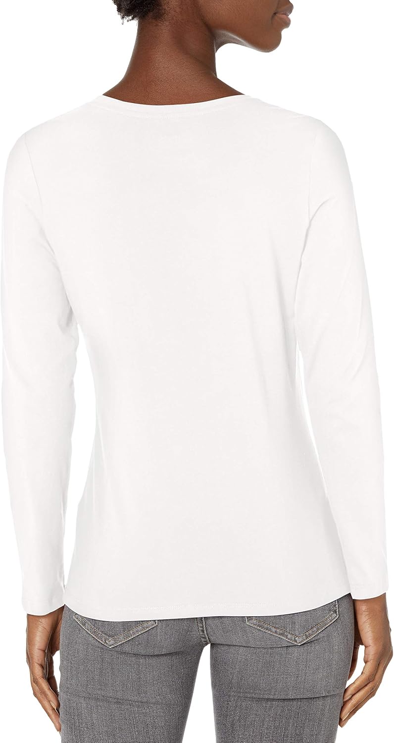Women's Originals Long Sleeve Cotton T-Shirt, Lightweight Crewneck Tee, Modern Fit
