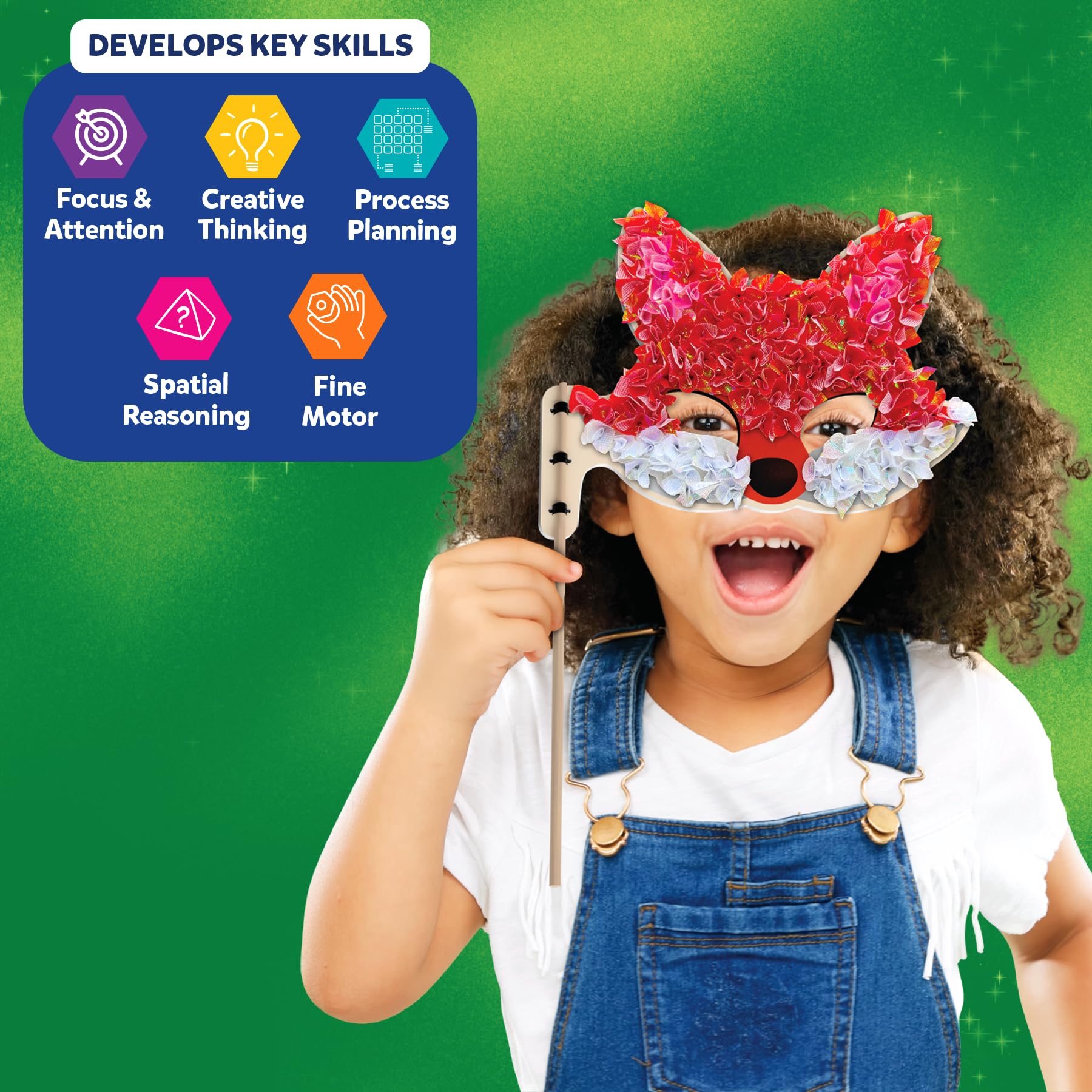 Skillmatics Poke-in Art - Magical Princesses, Mess-Free Fun for Kids, DIY Wood Craft Kits, Creative Activity, Gifts for Girls & Boys Ages 4, 5, 6, 7, 8, 9