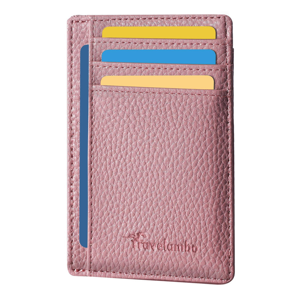 Slim Wallet Front Pocket Minimalist Leather RFID Blocking Medium Size