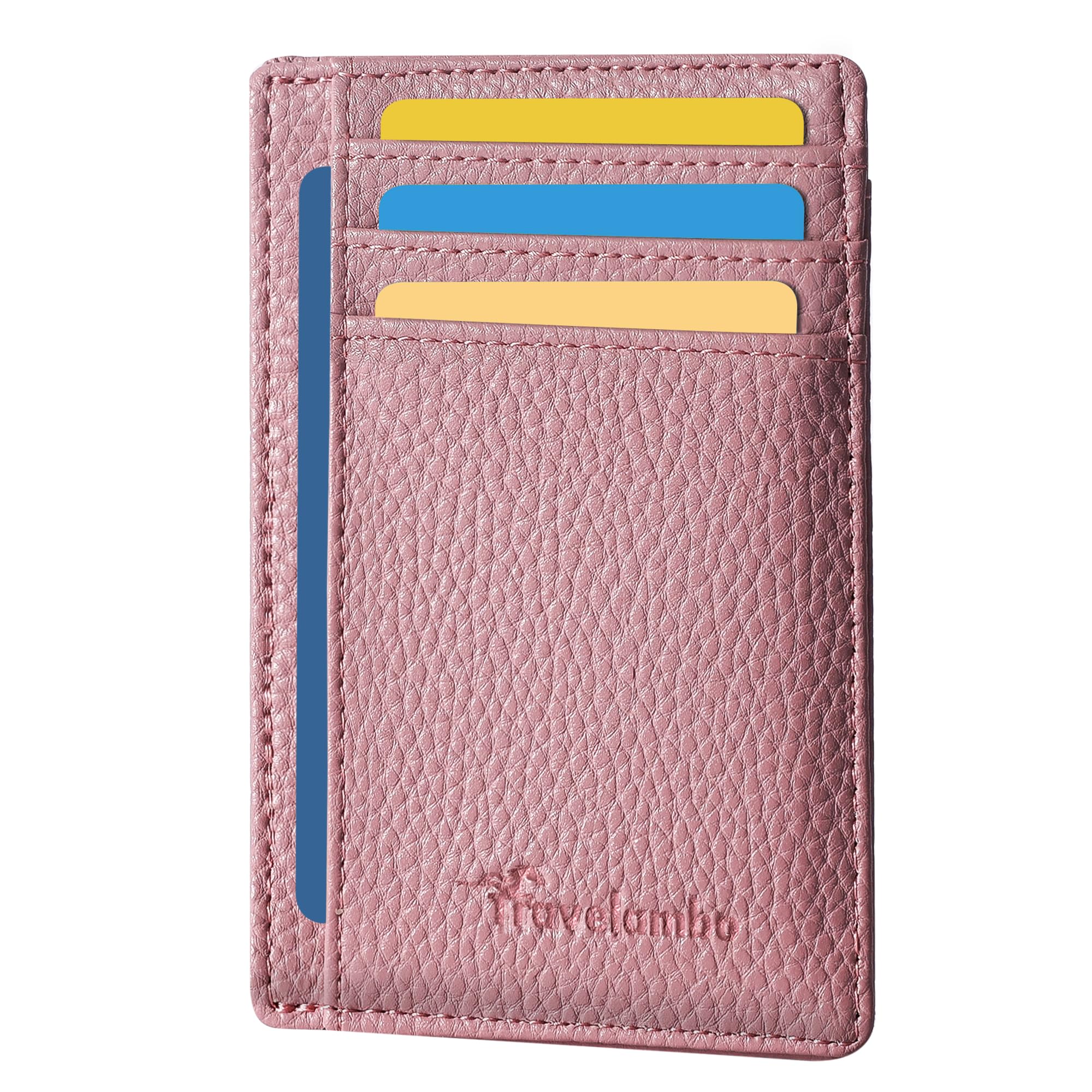 Slim Wallet Front Pocket Minimalist Leather RFID Blocking Medium Size