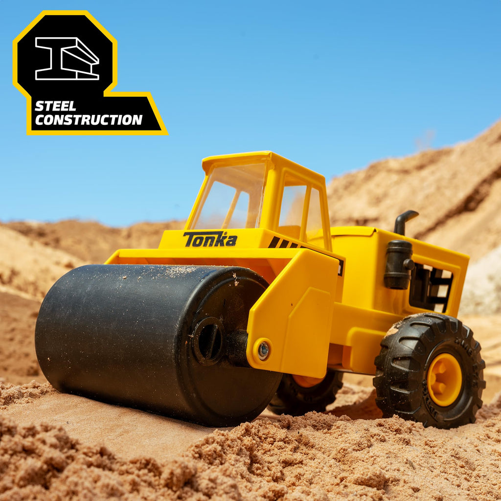 Tonka Steel Classics 4x4 Pickup Truck - Made with Steel & Sturdy Plastic, Yellow Toy Construction Truck, Boys and Girls, Kids, Toddlers, Ages 3+