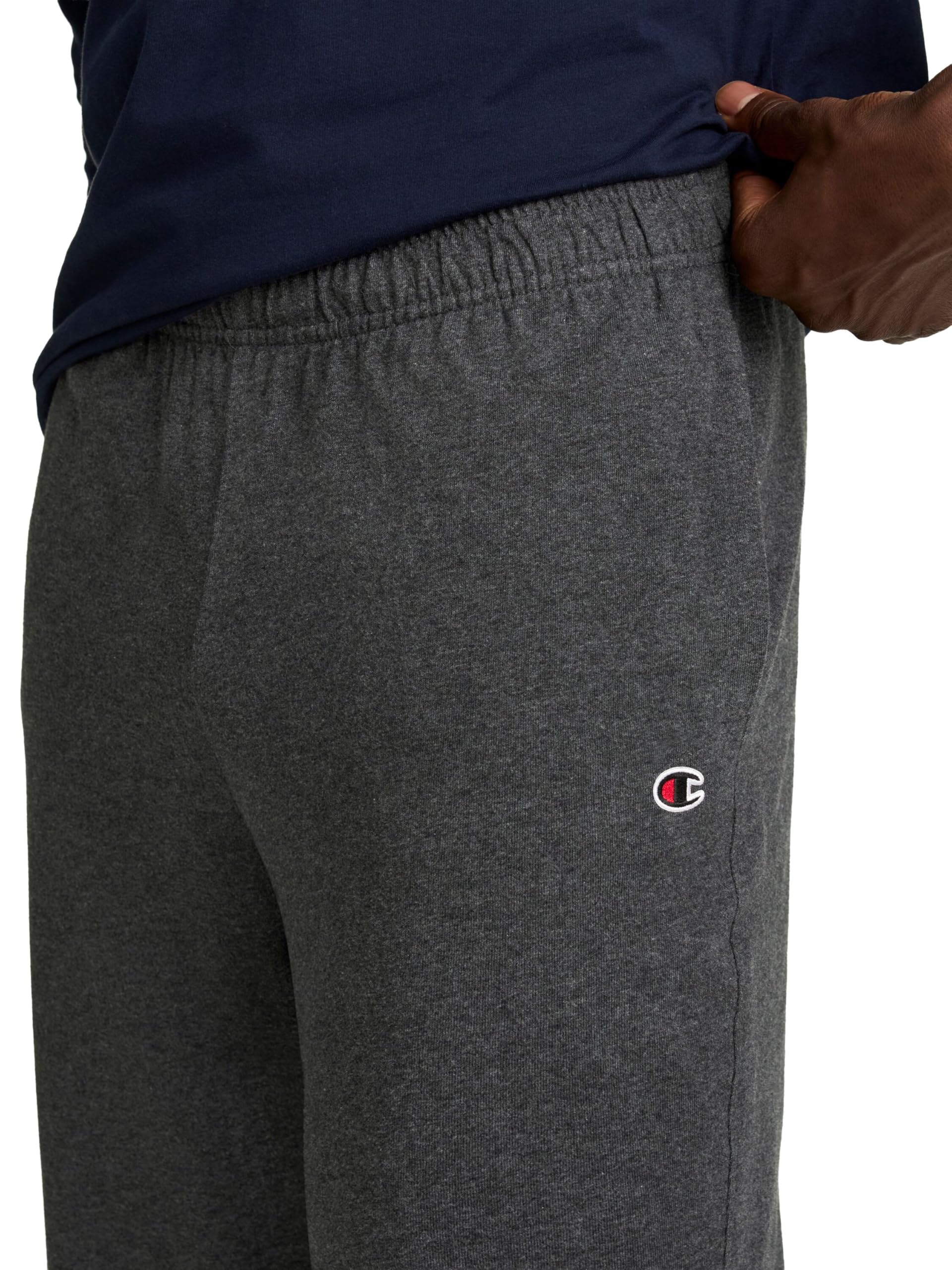 Champion Men's Open-Bottom Lounge Pants, Standard Fit, Lightweight, Available in Regular and Big & Tall