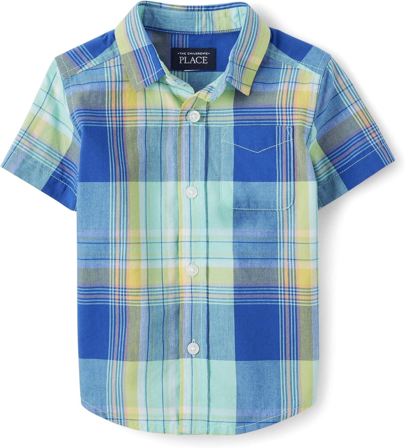 The Children's Place boys Short Sleeve Button Up Shirt