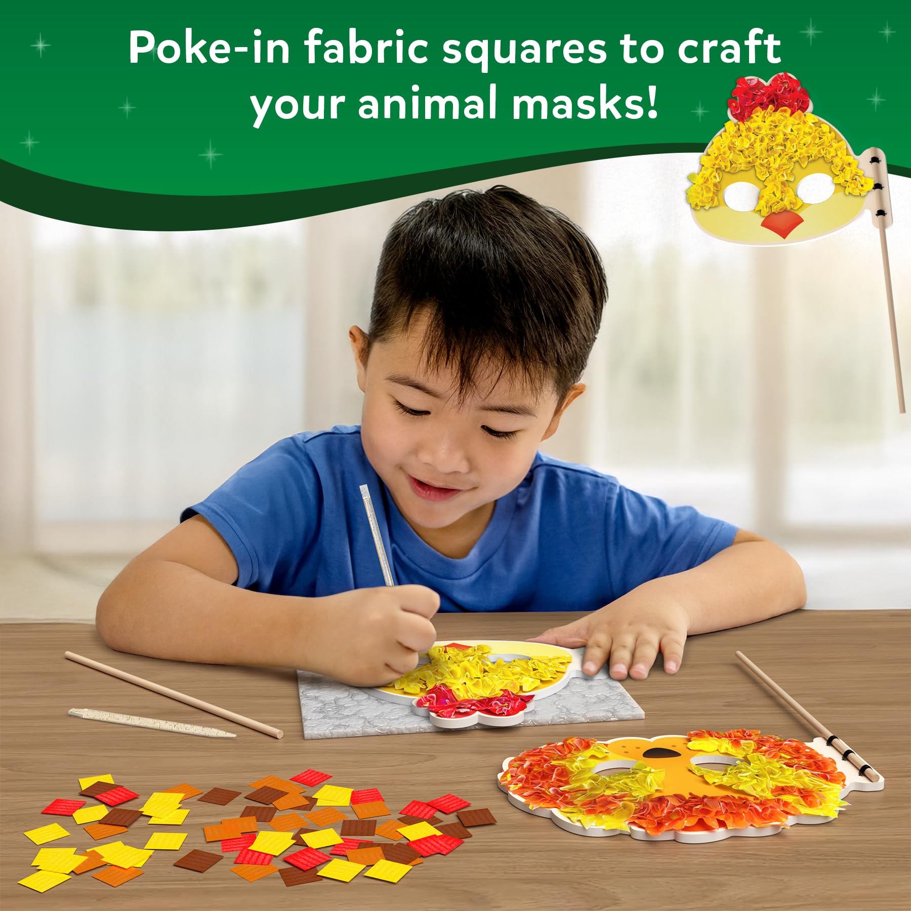 Skillmatics Poke-in Art - Magical Princesses, Mess-Free Fun for Kids, DIY Wood Craft Kits, Creative Activity, Gifts for Girls & Boys Ages 4, 5, 6, 7, 8, 9