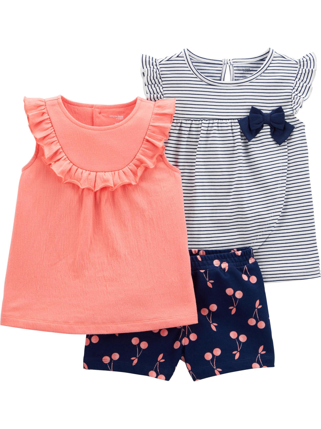 Simple Joys by Carter's Baby Girls' 3-piece Playwear Set