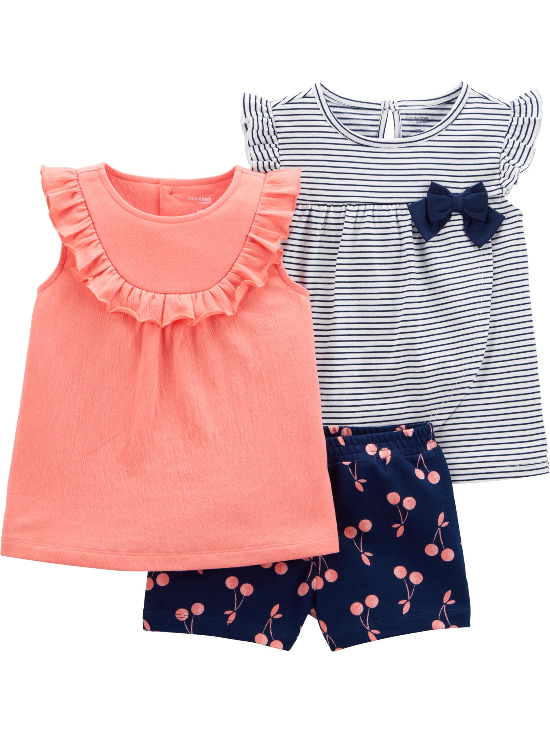 Simple Joys by Carter's Baby Girls' 3-piece Playwear Set