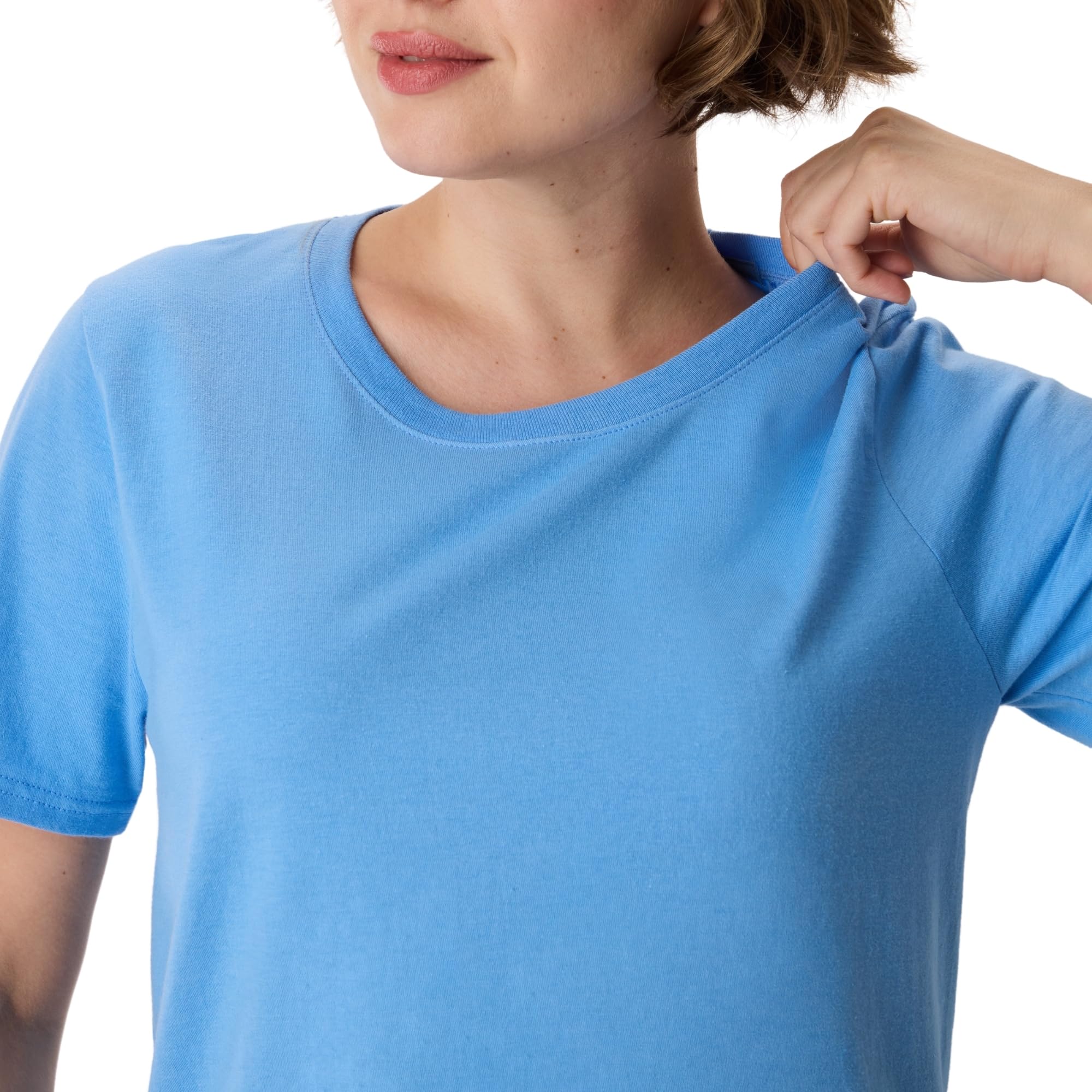 Women's Perfect-T Crewneck T-Shirt, Lightweight Cotton Short Sleeve Tee for Women