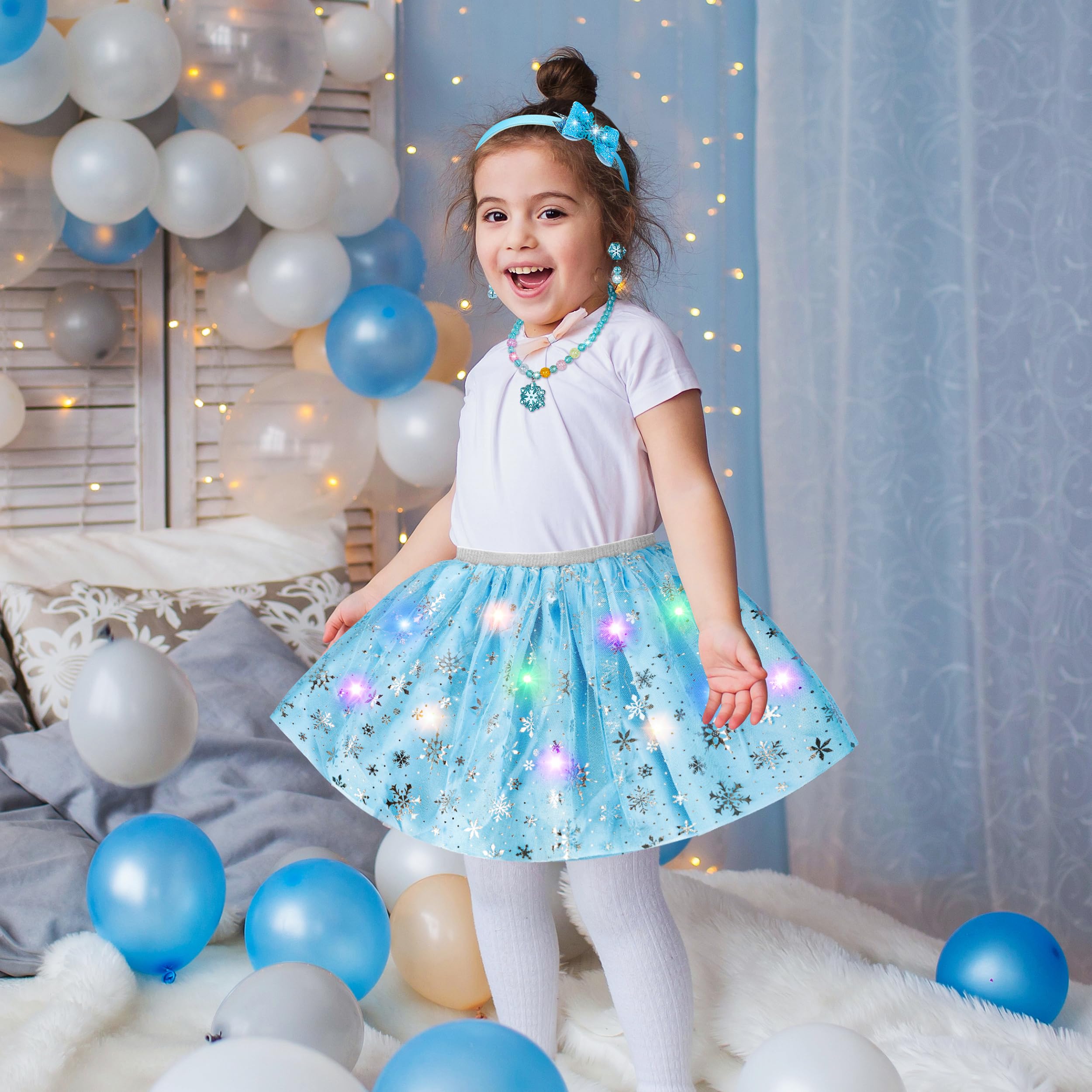 LJZJ Princess Dress Up Toys & Jewelry Boutique, Girls Role Play Gift for 3+ Year Old Girl Toddler B-Day Party Favors