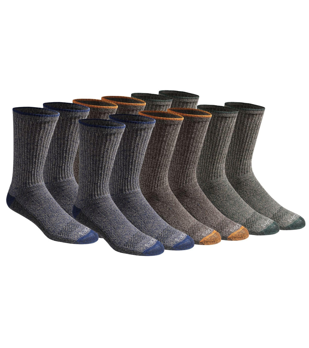 Men's Dri-tech Original Moisture Control Crew Socks, Available in M-xxl (6, 12, 18 Pairs)