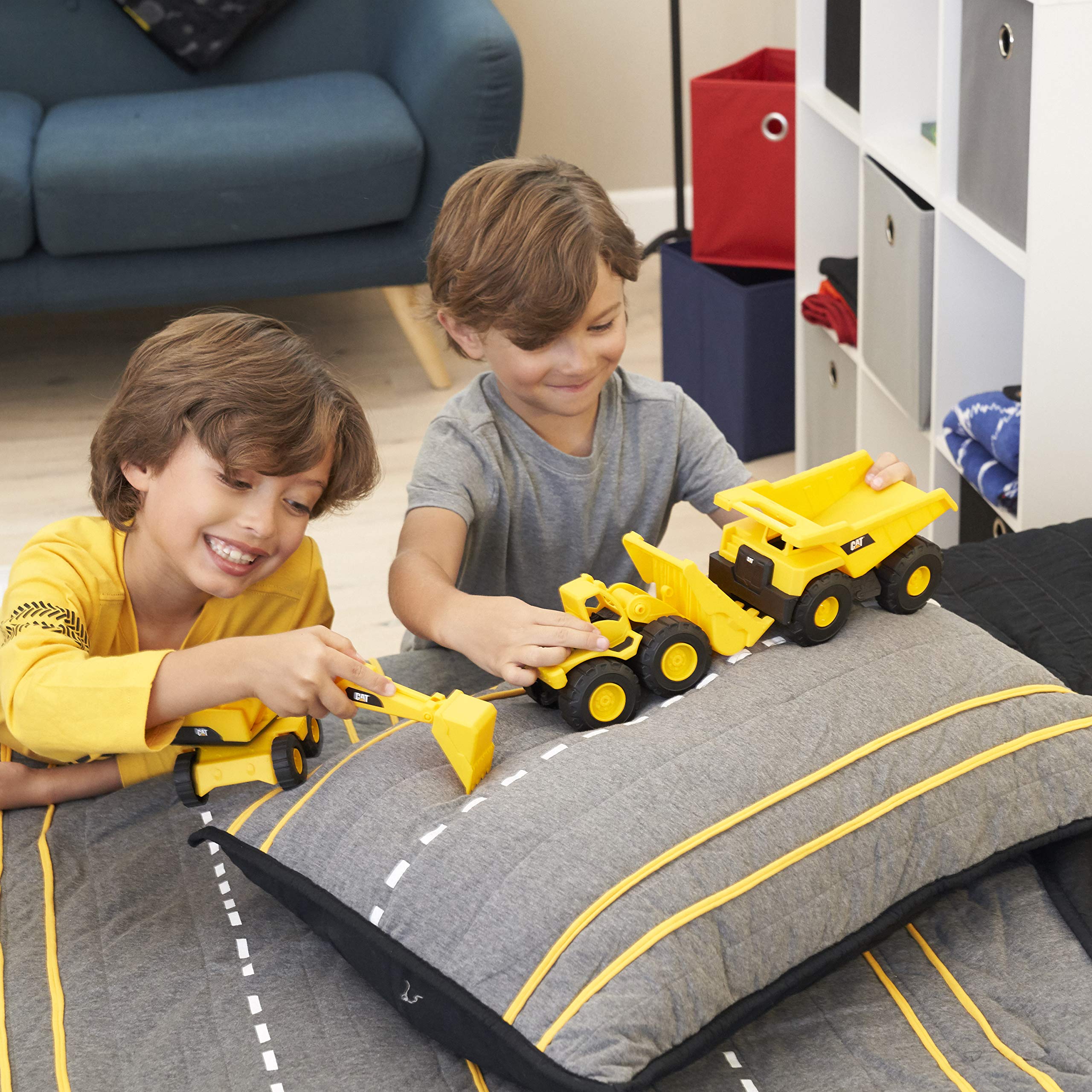 Cat Construction 7" Dump Truck, Loader & Excavator toys Combo Pack