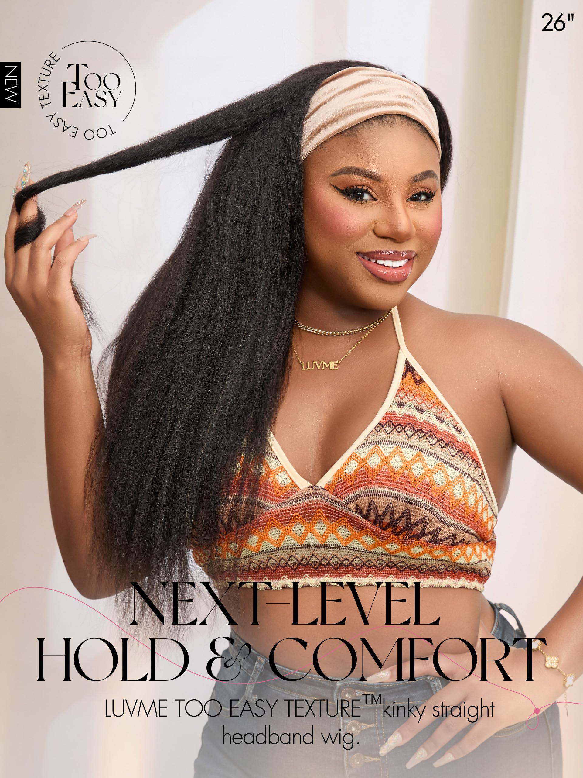 HAIR Headband Wig Human Hair Kinky Straight Drawstring Half Wig for Black Women 100% Real Human Hair Glueless None Lace Wigs Brazilian Virgin Hair Machine Made Wig 200 Density Natural Color