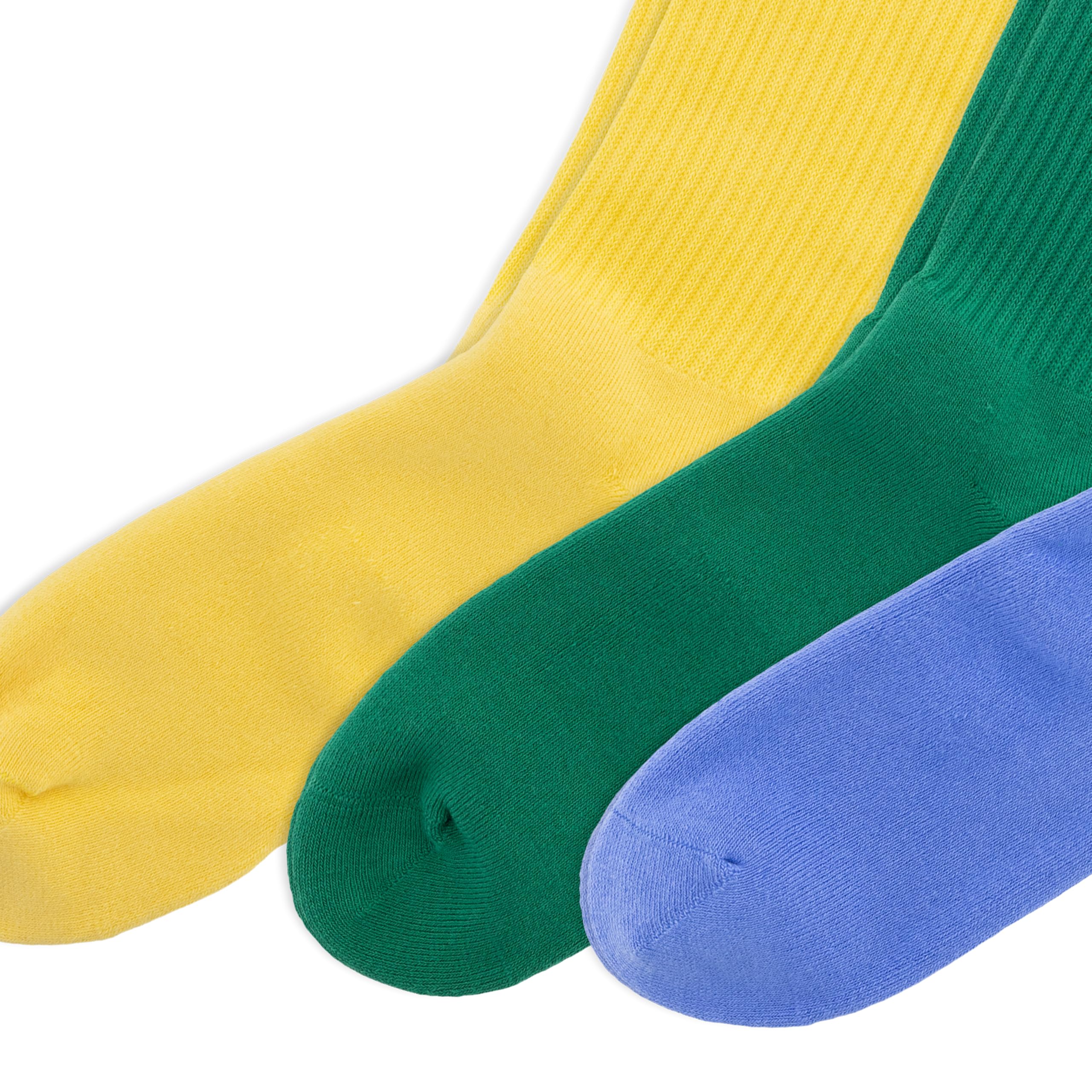 Men's Ribbed Casual Crew Sock 3-Pack