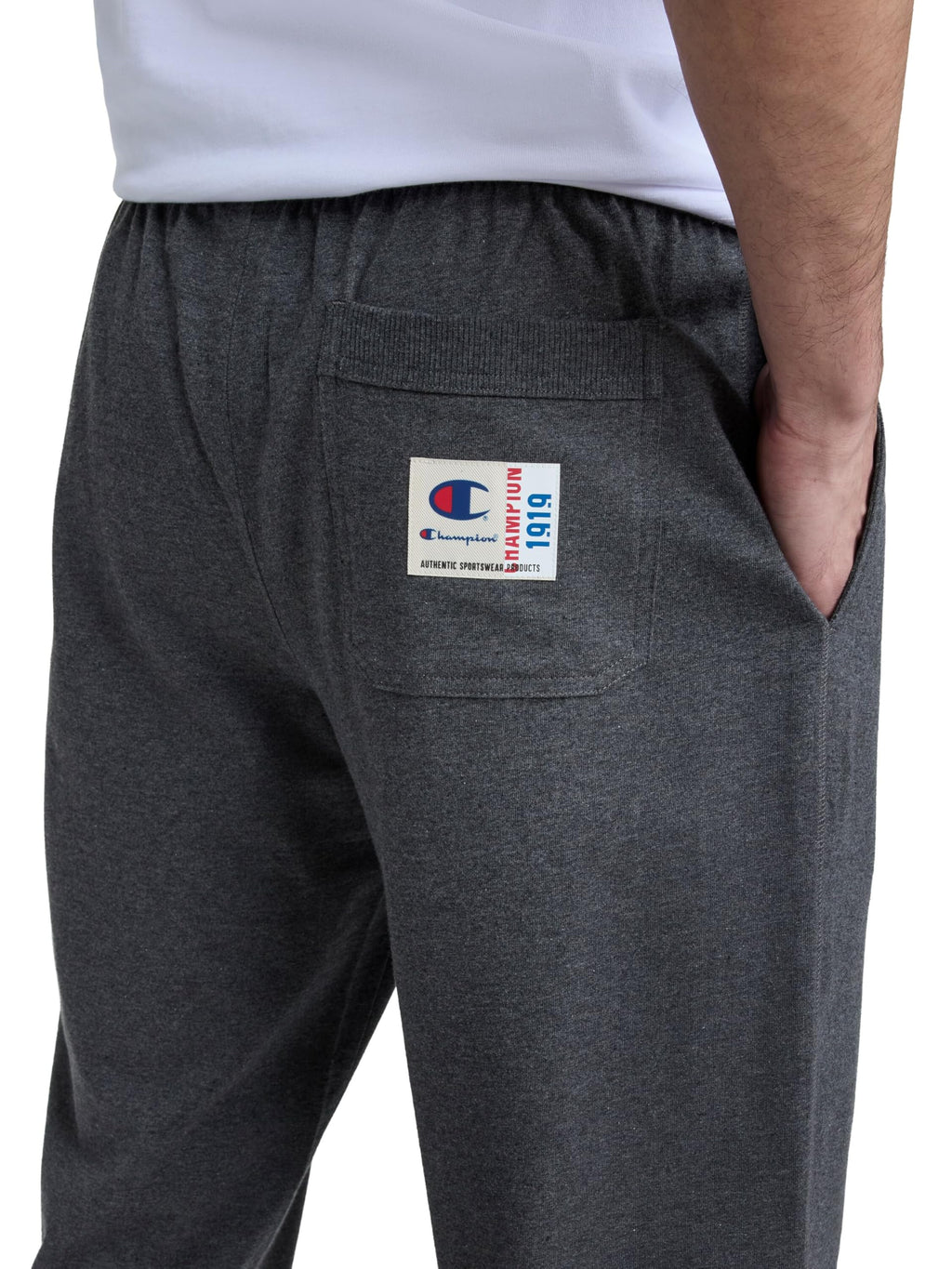 Champion Men's Open-Bottom Lounge Pants, Standard Fit, Lightweight, Available in Regular and Big & Tall