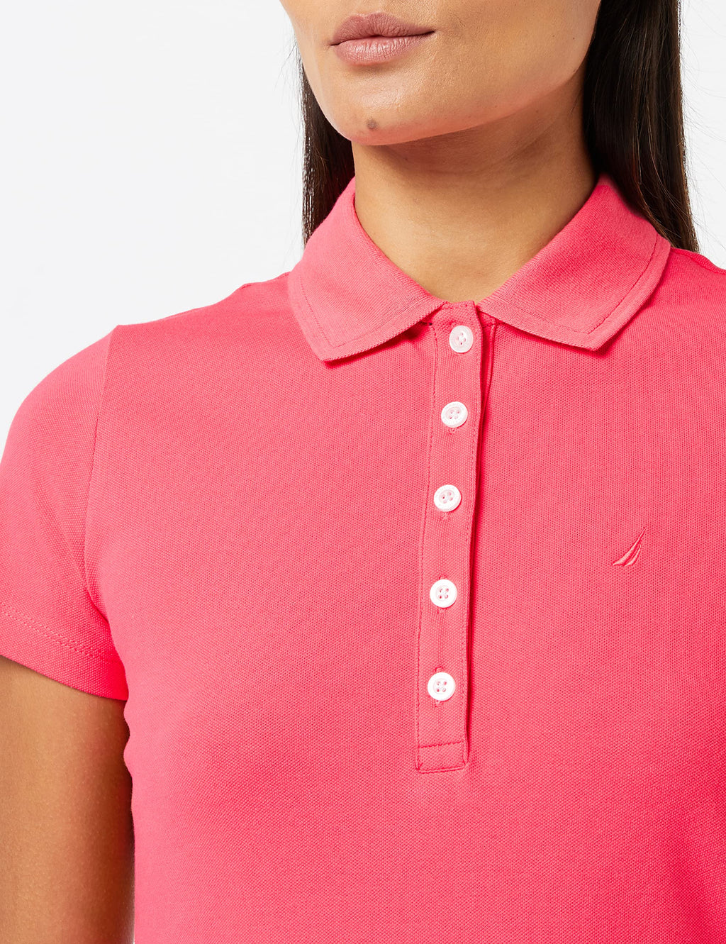 Nautica Women's Easy Classic Short Sleeve Stretch Cotton Polo Dress