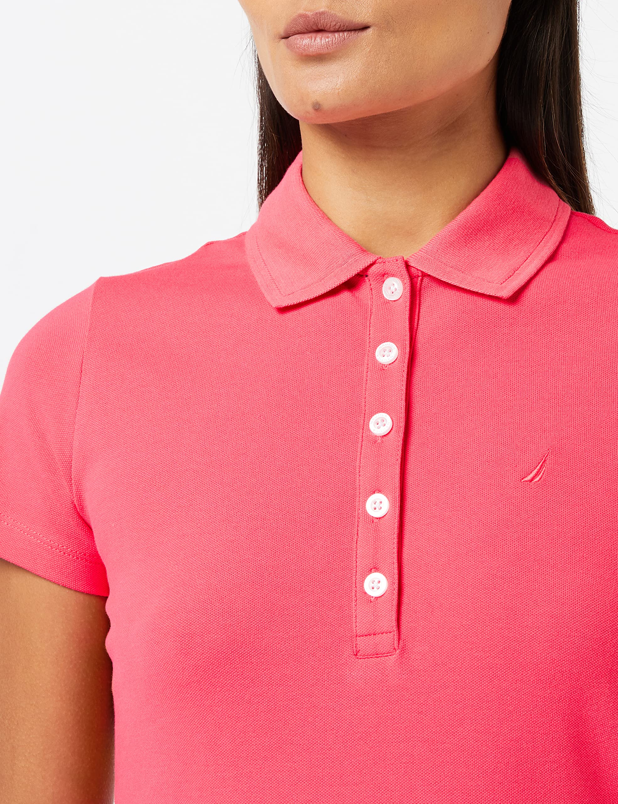 Nautica Women's Easy Classic Short Sleeve Stretch Cotton Polo Dress