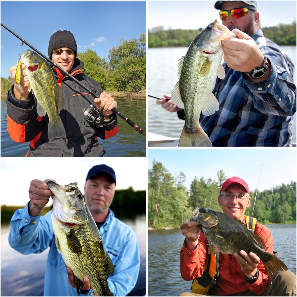 Fishing Rod and Reel Combos - Carbon Fiber Telescopic Fishing Pole - Spinning Reel 12 +1 Shielded Bearings Stainless Steel BB