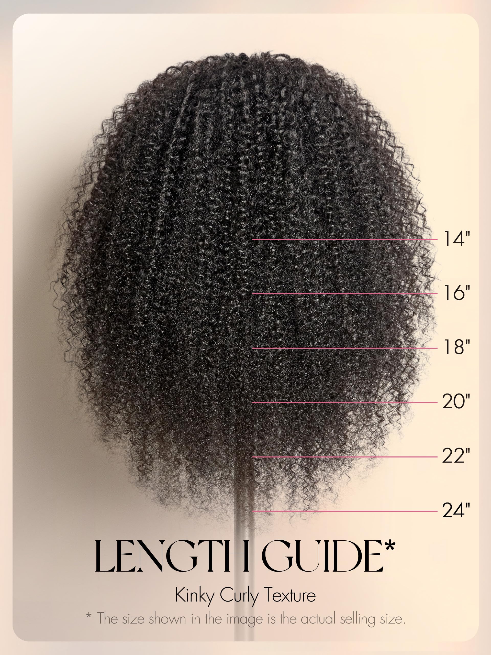 HAIR Headband Wig Human Hair Kinky Straight Drawstring Half Wig for Black Women 100% Real Human Hair Glueless None Lace Wigs Brazilian Virgin Hair Machine Made Wig 200 Density Natural Color