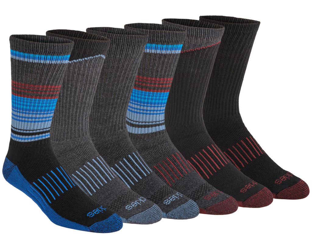 Men's Dri-tech Original Moisture Control Crew Socks, Available in M-xxl (6, 12, 18 Pairs)