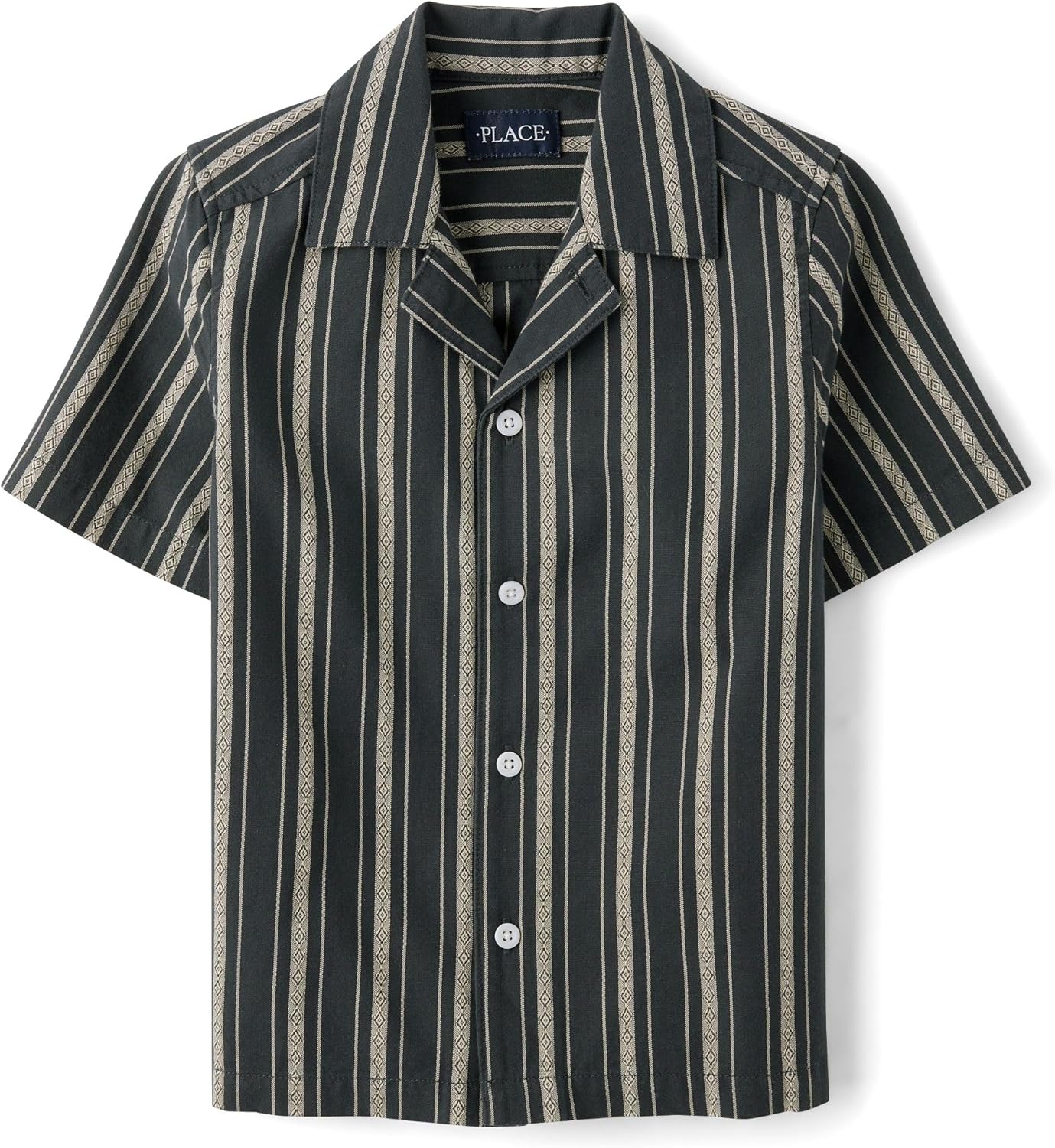 The Children's Place boys Short Sleeve Button Up Shirt