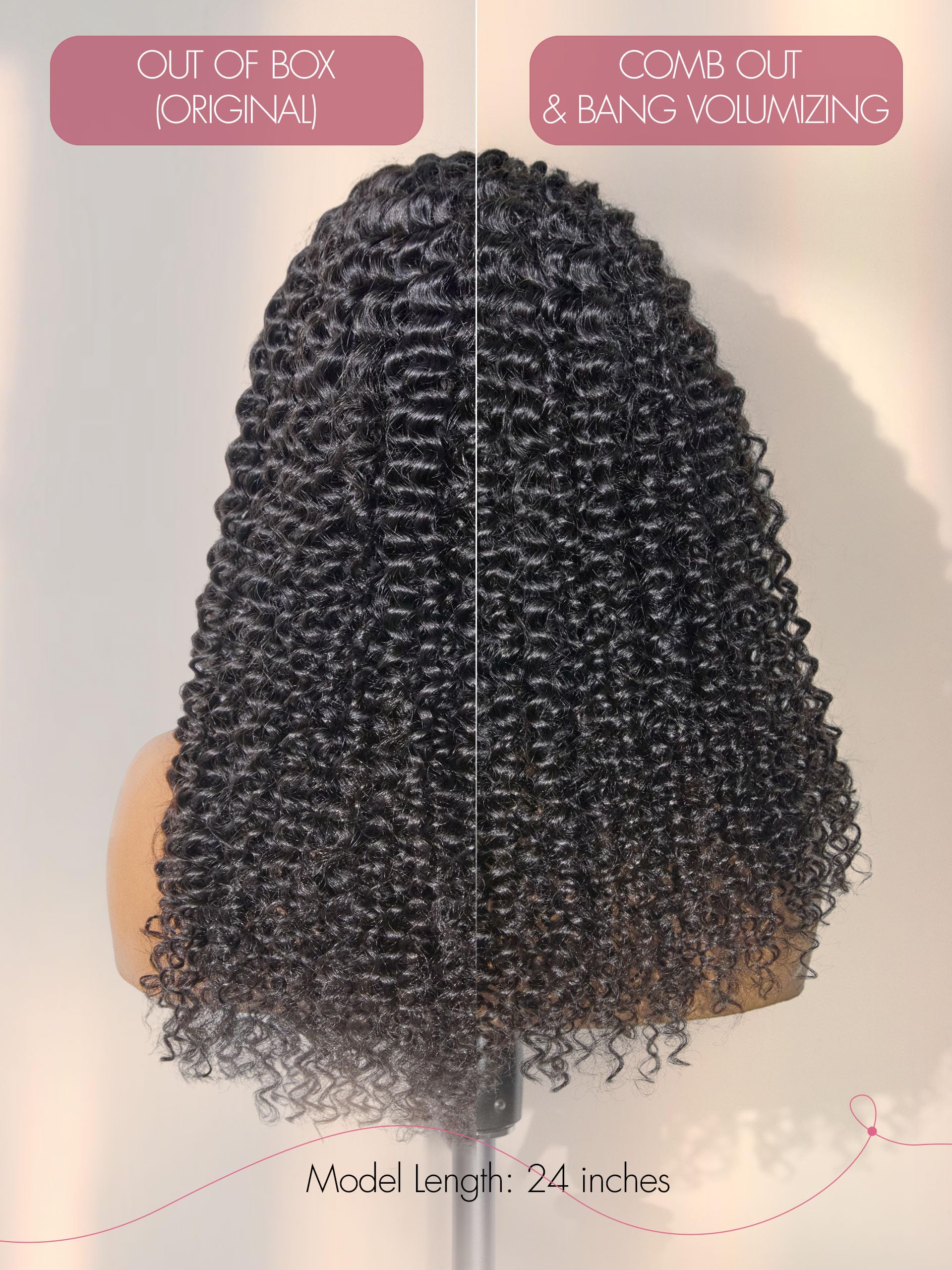 HAIR Headband Wig Human Hair Kinky Straight Drawstring Half Wig for Black Women 100% Real Human Hair Glueless None Lace Wigs Brazilian Virgin Hair Machine Made Wig 200 Density Natural Color