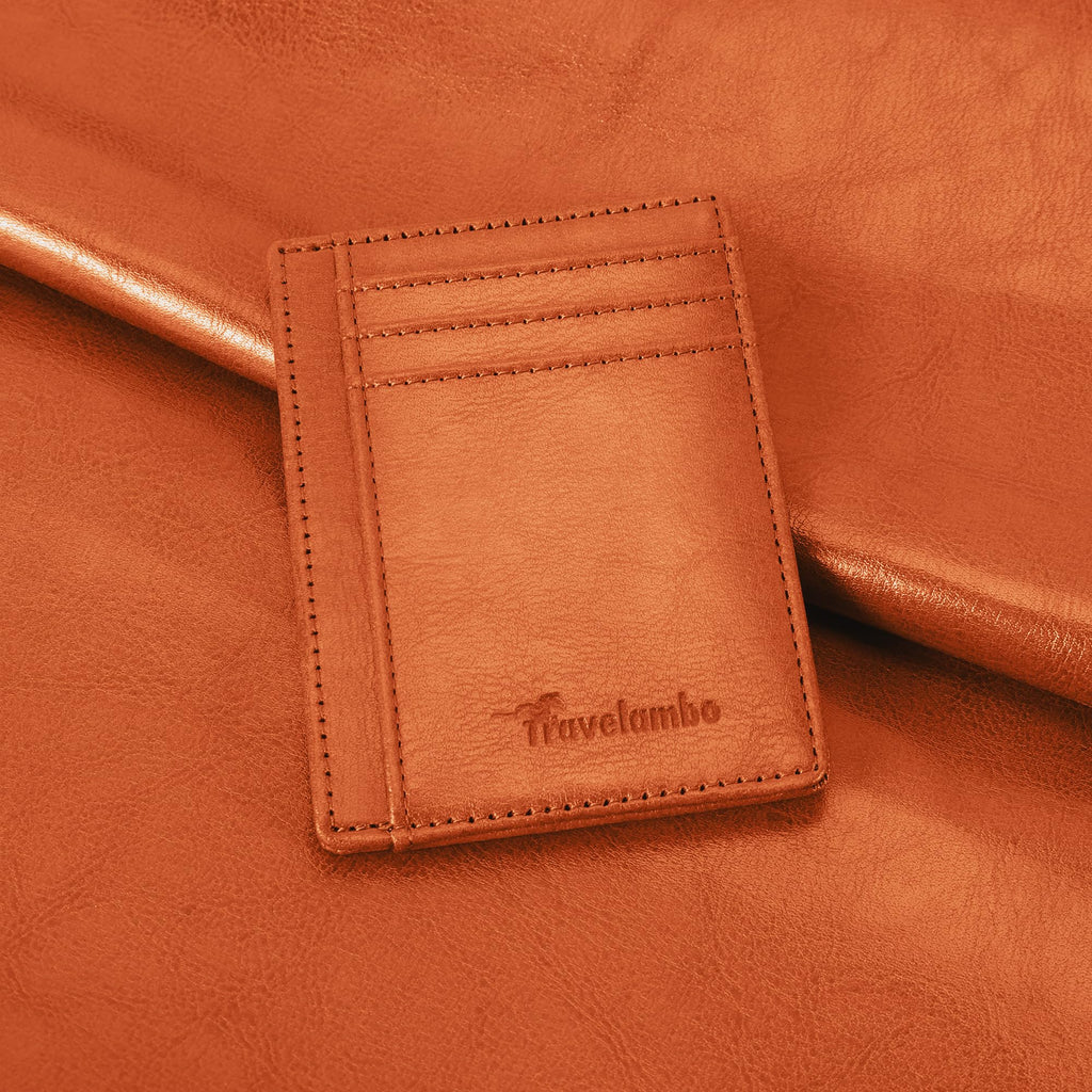 Slim Wallet Front Pocket Minimalist Leather RFID Blocking Medium Size