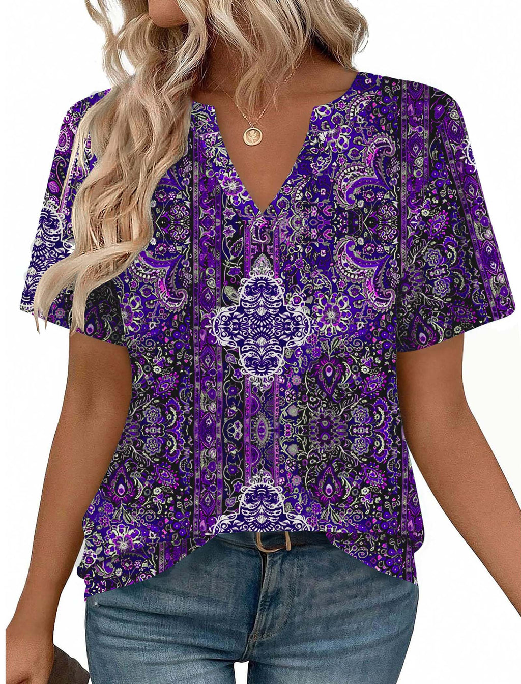 Zeagoo Womens Tops Short Sleeve V Neck Tee Shirts Cute Dressy Casual Clothing Business Work Blouse