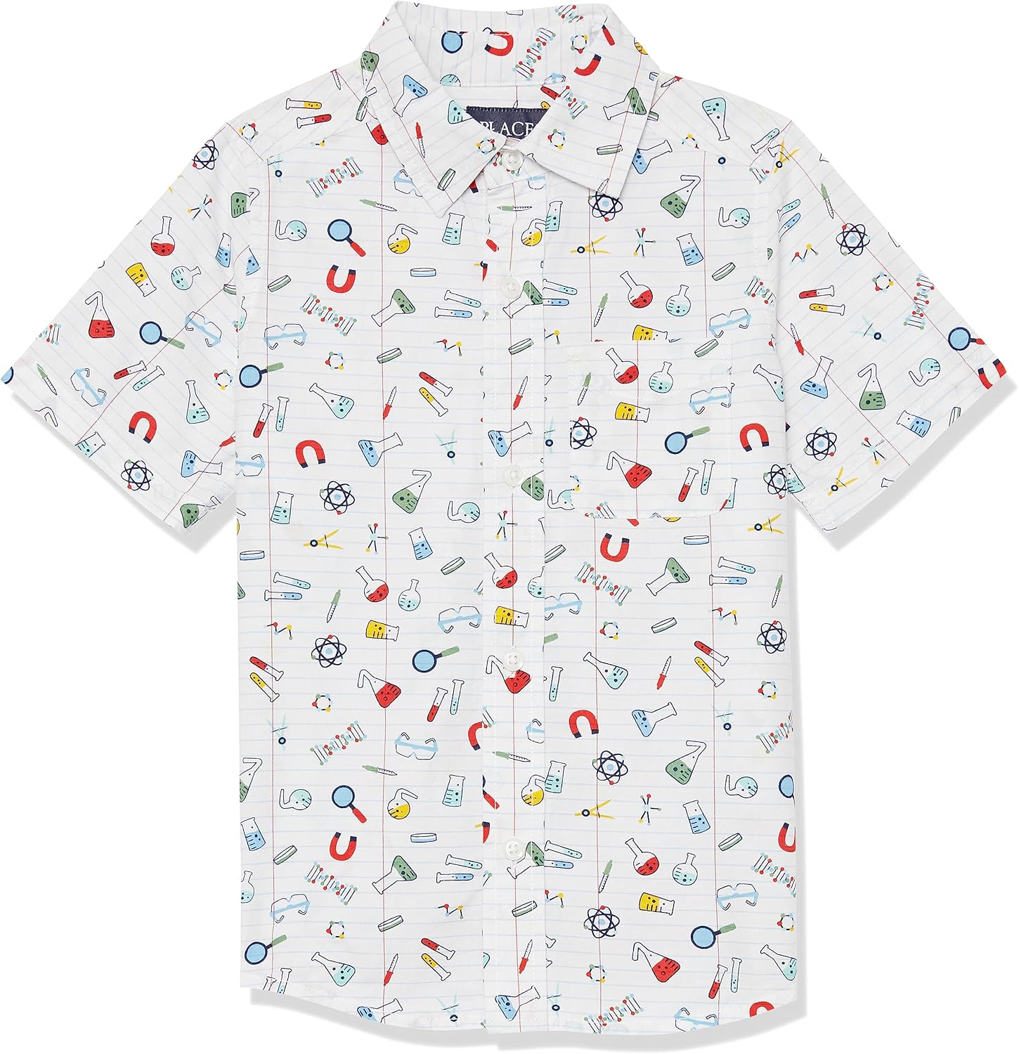 The Children's Place boys Short Sleeve Button Up Shirt