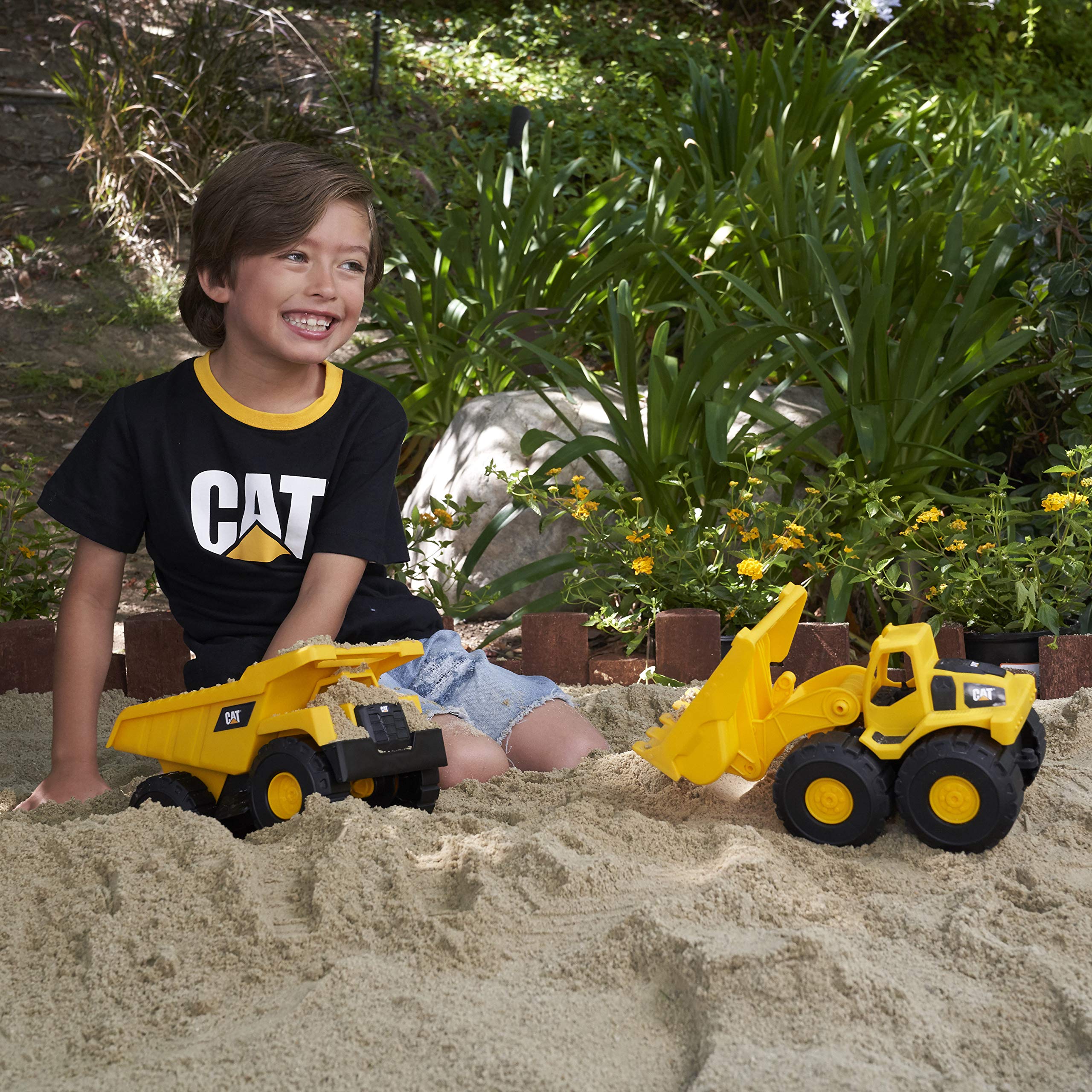 Cat Construction 7" Dump Truck, Loader & Excavator toys Combo Pack