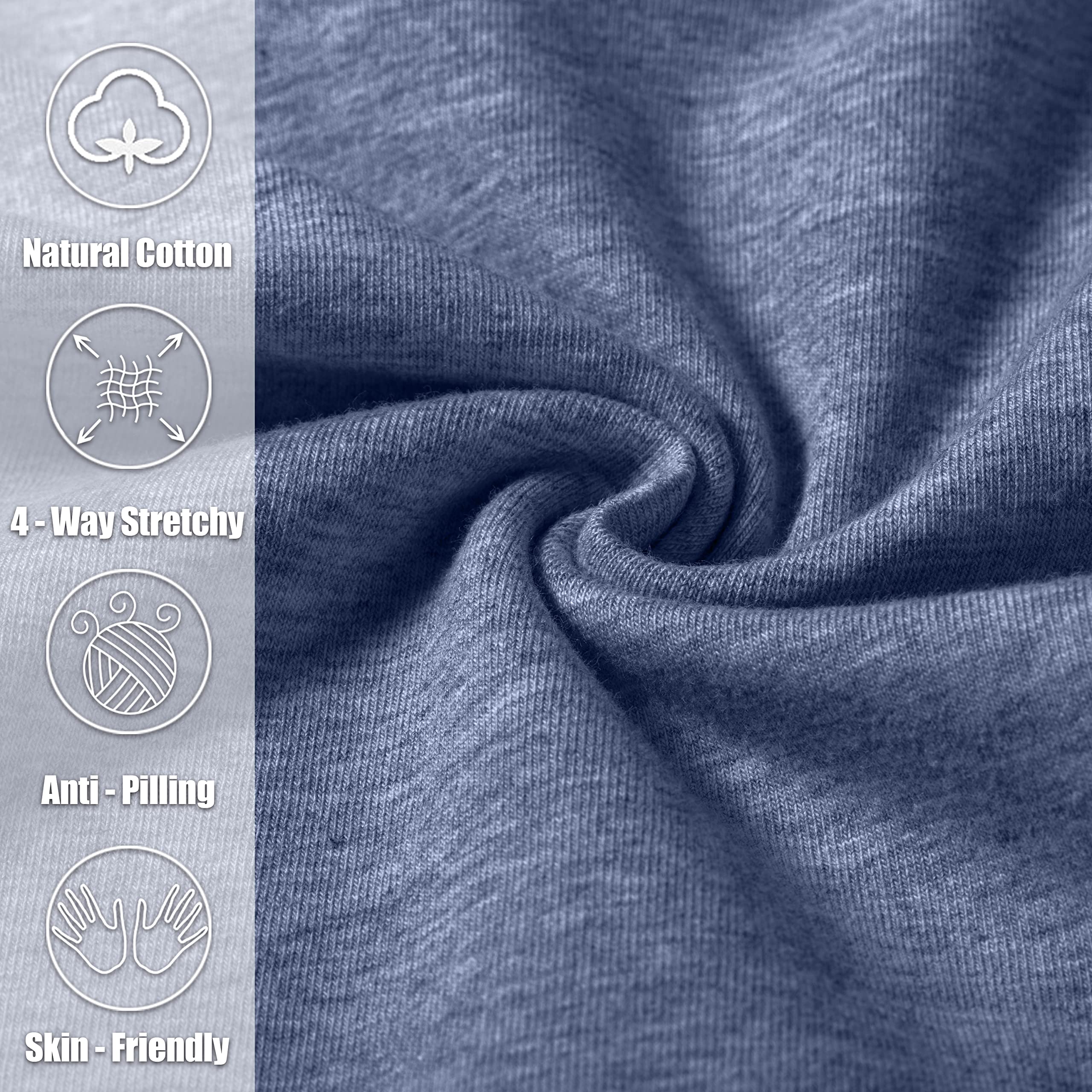 Men's Cotton Yoga Sweatpants Athletic Lounge Pants Open Bottom Casual Jersey Pants for Men with Pockets