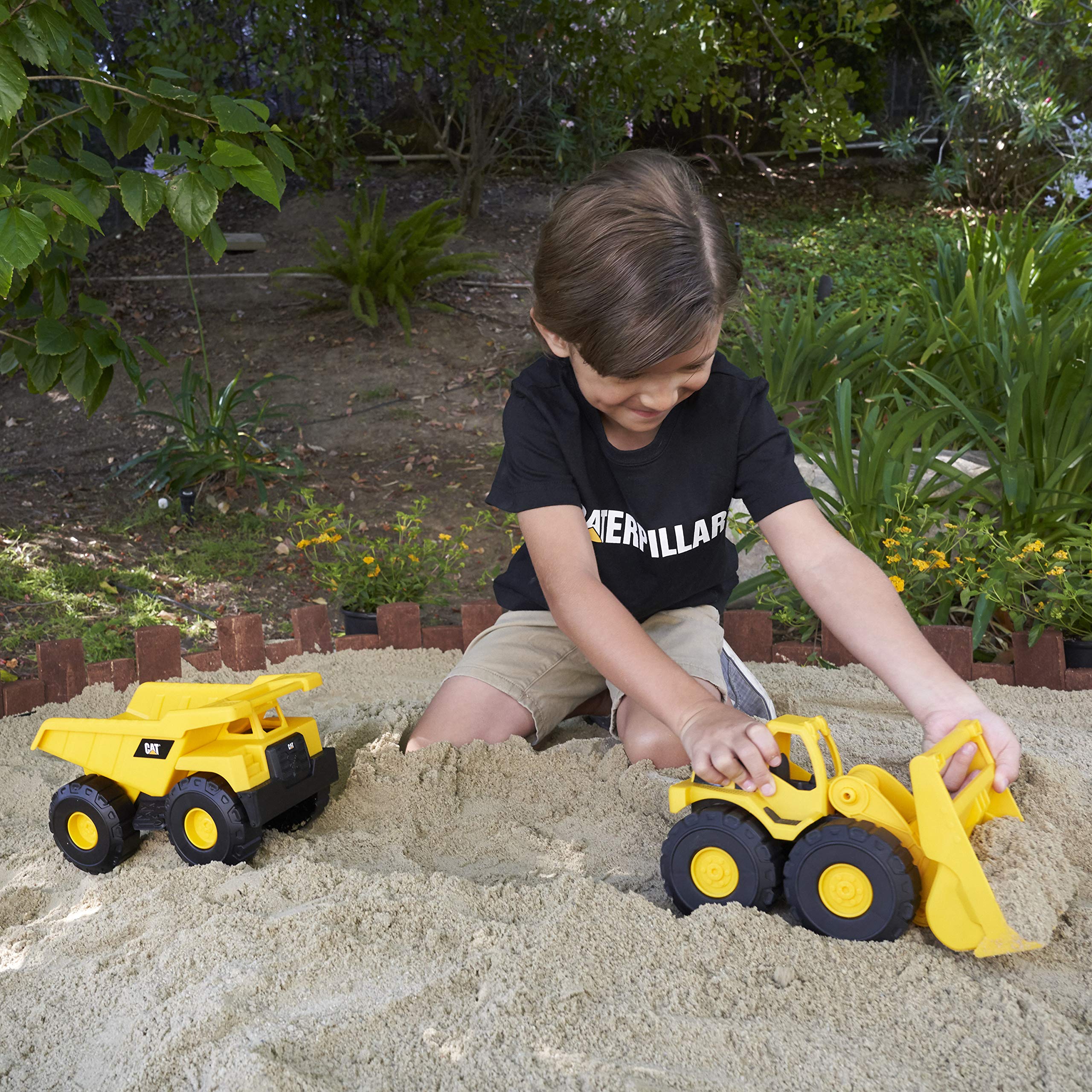Cat Construction 7" Dump Truck, Loader & Excavator toys Combo Pack