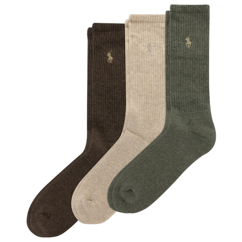Men's Ribbed Casual Crew Sock 3-Pack