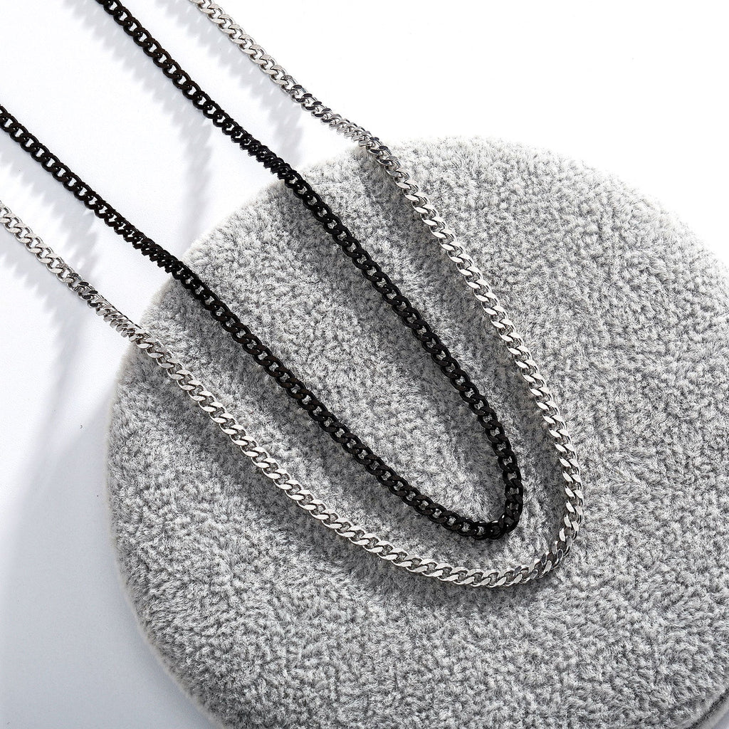 Women's & Men's Small Cuban Link Chain Hip Hop Punk Slim Necklace