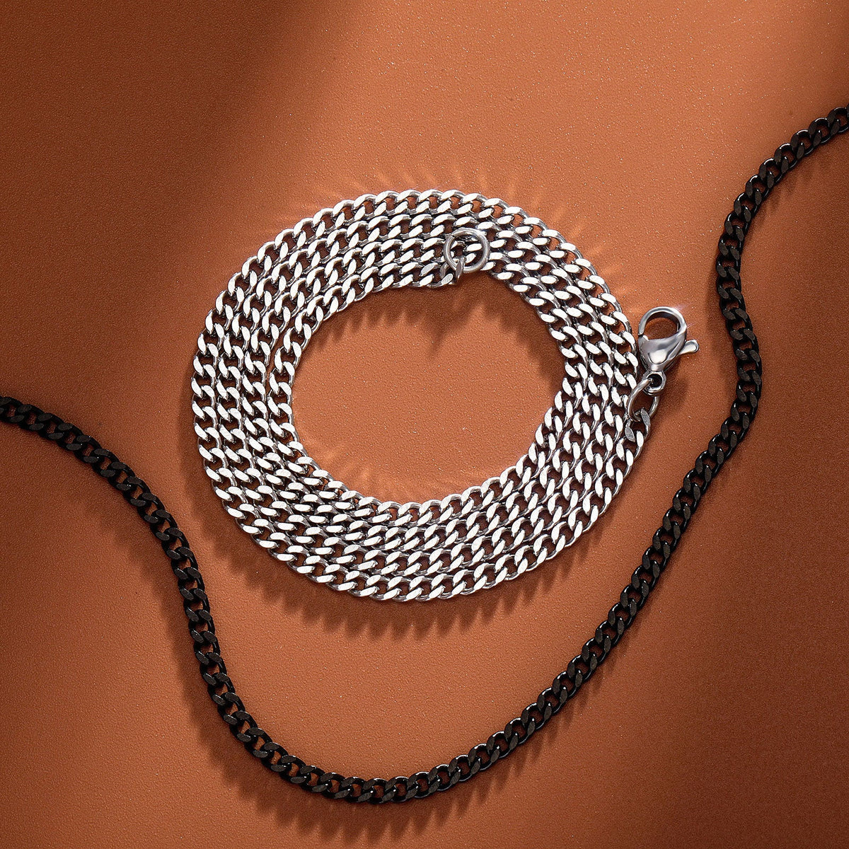 Women's & Men's Small Cuban Link Chain Hip Hop Punk Slim Necklace