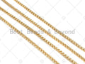 3mm High Quality Gold/Silver Round Box Chain, sku#M393