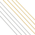 Dainty Thin Flat cuban link chain by Yard, sku#B377