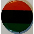 Original 1960s Pan‑African Flag Pinback Button – OAAU Malcolm X Era – 1.75″ NOS